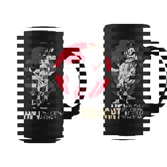 Womens Aunty Saurus Trex Funny Aunt Dinosaur Mothers Day Auntie Coffee Mug - Thegiftio