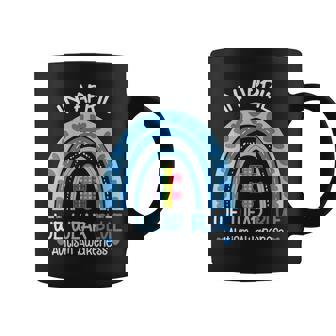 Womens Autism Awareness Rainbow Puzzle Autism Awareness Month Coffee Mug | Mazezy