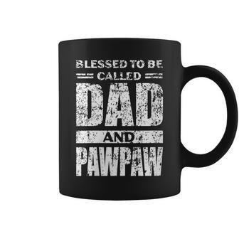 Womens Blesed To Be Called Dad And Pawpaw Fathers Day Coffee Mug - Thegiftio UK