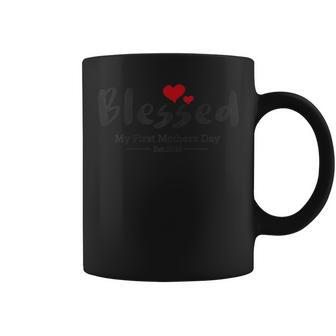 Womens Blessed First Time Mommy 2019 First Mothers Day Tee Coffee Mug | Mazezy