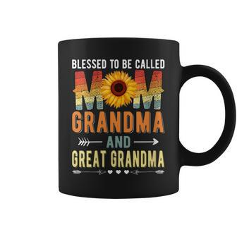 Womens Blessed To Be Called Mom Grandma Great Grandma Mothers Day Coffee Mug | Mazezy