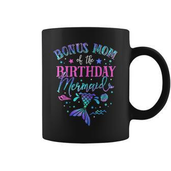 Womens Bonus Mom Of The Birthday Mermaid Girl Family Coffee Mug | Mazezy