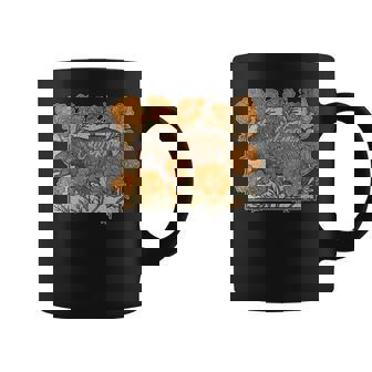 Womens California Grizzley Bear And California Poppies Cute Retro Coffee Mug | Mazezy