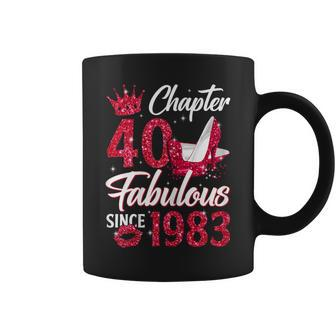 Womens Chapter 40 Fabulous Since 1983 40Th Birthday Queen Diamond Coffee Mug | Mazezy