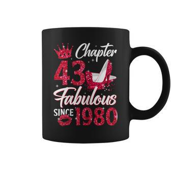 Womens Chapter 43 Fabulous Since 1980 43Rd Birthday Queen Diamond Coffee Mug | Mazezy
