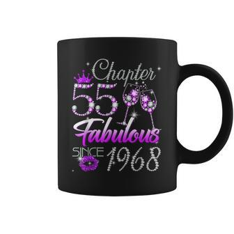 Womens Chapter 55 Fabulous Since 1968 55Th Birthday Queen Coffee Mug - Seseable
