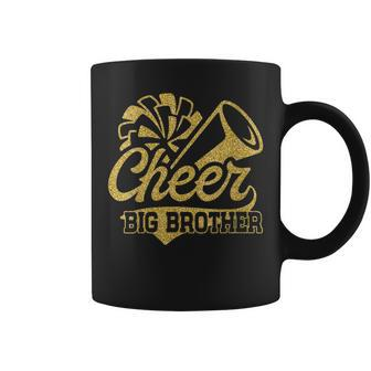 Womens Cheer Big Brother Biggest Fan Cheerleader Fathers Day Coffee Mug - Thegiftio UK