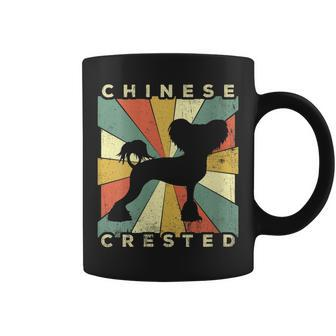 Womens Chinese Crested Dog Retro 70S Vintage Gift Coffee Mug | Mazezy