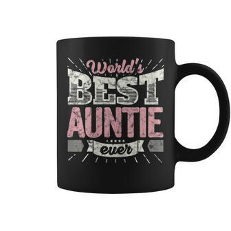 Womens Cool Aunt Gift T Worlds Best Auntie Ever Aunts Coffee Mug - Seseable