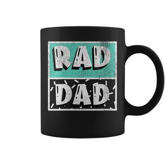 Womens Cool Rad Dad 80S Retro Vintage Throwback Fathers Day Cute Coffee Mug - Thegiftio UK