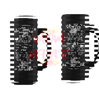 Womens Cute I Have Two Titles Mom And Nene Flower Mothers Day Coffee Mug - Seseable