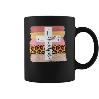 Womens Faithful Mom Mothers Day Christian Faith Trendy Leopard Coffee Mug - Thegiftio UK
