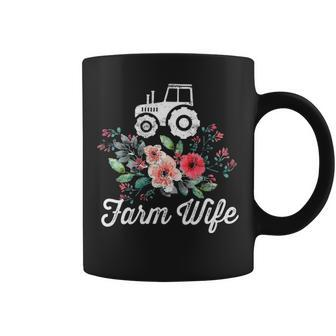 Womens Farm Wife Farmers Wife Gifts Farmer Farming Tractor Coffee Mug - Seseable