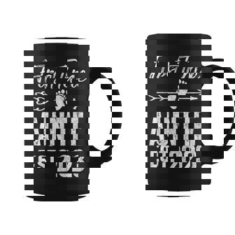 Womens First Time Auntie 2023 Mothers Day Soon To Be Auntie 2023 Coffee Mug - Thegiftio