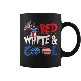 Womens Funny 4Th Of July Red White And Cool Sunglasses Usa Flag Coffee Mug - Thegiftio UK