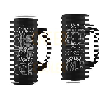 Womens Funny Cheerleading Mother Leopard Cheetah Print Cheer Mom Coffee Mug - Thegiftio UK