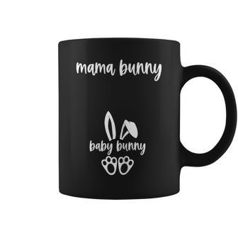 Womens Funny Easter Pregnancy Announcement Mama Bunny Baby Bunny Coffee Mug | Mazezy