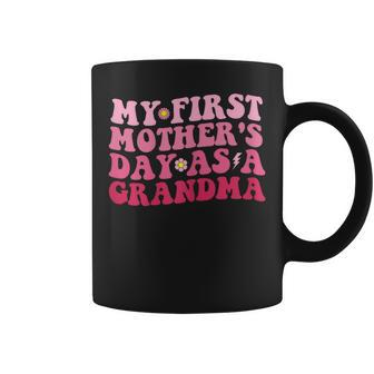 Womens Funny Mothers Day My First Mothers Day As A Grandma Coffee Mug | Mazezy DE