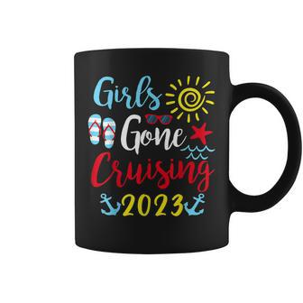 Womens Girls Gone Cruising 2023 Cruise Squad Vacation Girl Coffee Mug | Mazezy