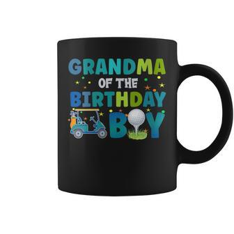 Womens Grandma Of The Birthday Boy Golf Themed Matching Party Coffee Mug | Mazezy