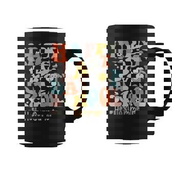 Womens Groovy Happy Last Day Of School Teacher Student Hello Summer Coffee Mug | Mazezy