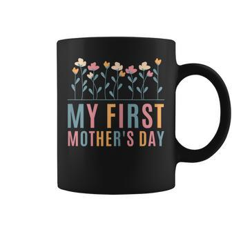 Womens Happy Mother’S Day My First Mothers Day As A Mom 2023 Coffee Mug - Thegiftio UK