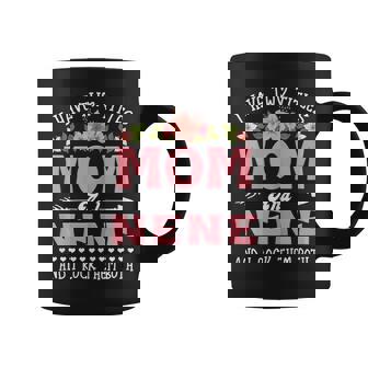 Womens I Have Two Titles Mom And Nene Cute Flower Mothers Day V2 Coffee Mug - Seseable