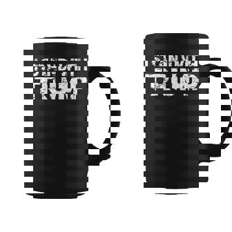 Womens I Stand With Trump Pro Trump Supporter Coffee Mug | Mazezy
