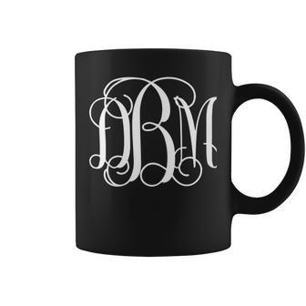 Womens Initials Dmb Monogram Letters Dmb Birthday Gift For Her Coffee Mug - Seseable