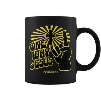Womens Jesus Revolution One Way Jesus Coffee Mug | Mazezy