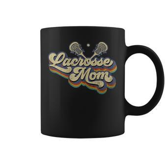 Womens Lacrosse Mom Vintage Retro Lacrosse Stick Sun Gift  Coffee Mug