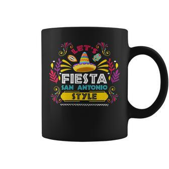 Womens Lets Fiesta San Antonio Style Party Cinco De Mayo Fiesta Coffee Mug | Mazezy