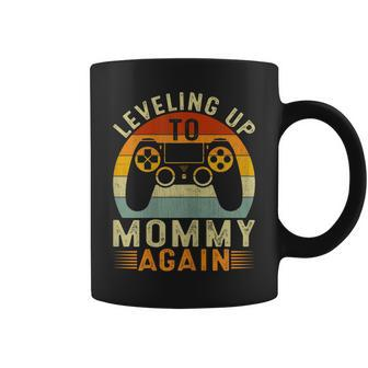 Womens Leveling Up To Mommy Again Vintage Video Gamer Mothers Day Coffee Mug - Thegiftio UK