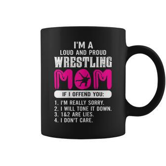 Womens Loud And Proud Wrestling Mom Wrestling Mom Gift Coffee Mug - Thegiftio UK
