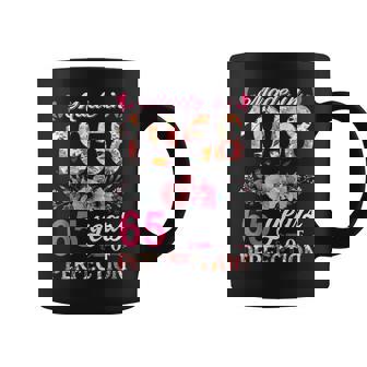 Womens Made In 1958 Floral 65 Year Old 65Th Birthday Gifts Coffee Mug | Mazezy