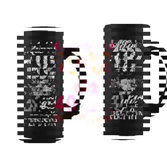 Womens Made In 1982 Floral 40 Year Old 40Th Birthday Gifts Women Coffee Mug - Thegiftio UK