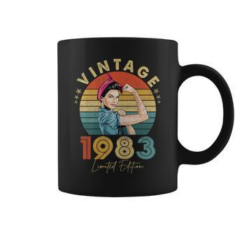 Womens Made In 1983 40 Year Old 40Th Birthday Gift For Girl Women Coffee Mug - Seseable