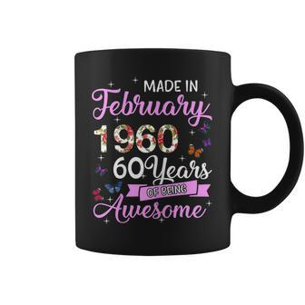 Womens Made In February Girl 1960 60Th Birthday Gift 60 Years Old Coffee Mug | Mazezy