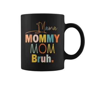 Womens Mama Mommy Mom Bruh Mommy And Me Funny Boy Mom Life Coffee Mug - Thegiftio UK