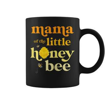 Womens Mama Of Little Honey Bee Birthday Gender Reveal Baby Shower Coffee Mug - Seseable