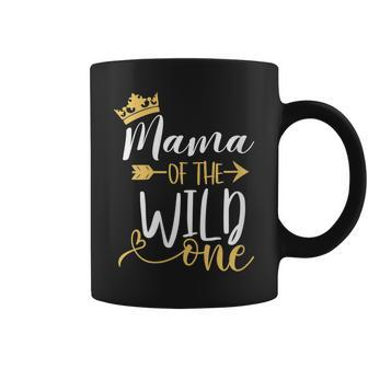 Womens Mama Of The Wild One 1St Birthday Matching First Thing Mommy Coffee Mug - Seseable