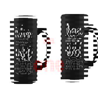 Womens Mama Of The Wild One Buffalo Plaid Lumberjack 1St Birthday Coffee Mug - Seseable