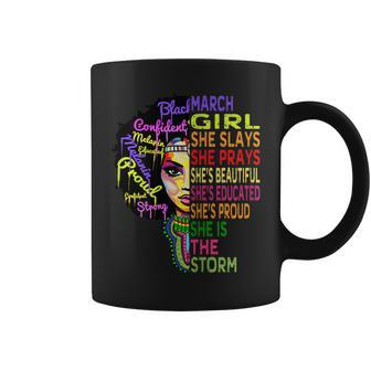 Womens March Birthday Girl Queens Are Born In March Shirt For Women Coffee Mug | Mazezy