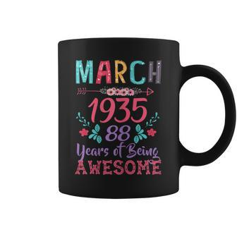 Womens March Girl 1935 88Th Birthday Gift 88 Years Old Coffee Mug | Mazezy