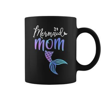 Womens Mermaid Mom Mermaid Birthday Party Shirt Coffee Mug | Mazezy