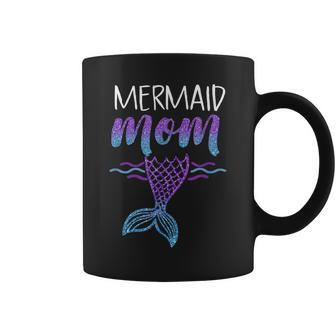 Womens Mermaid Mom Mermaid Birthday Party Shirt V2 Coffee Mug | Mazezy