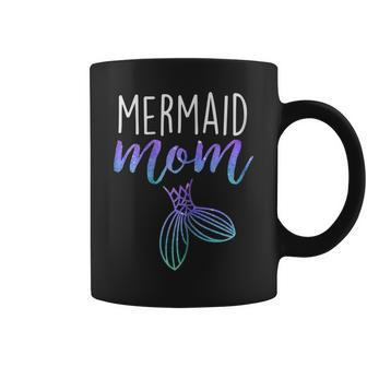 Womens Mermaid Mom Mermaid Birthday Party Shirt V3 Coffee Mug | Mazezy