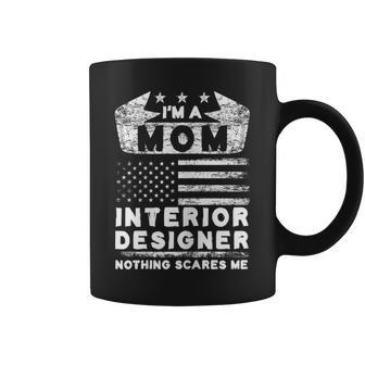 Womens Mom Interior Designer Usa Flag Mother Decorator Architect T Coffee Mug | Mazezy