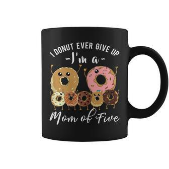 Womens Mom Of Five Shirt Cute Mom Of 5 Tee Mothers Day Tshirt Coffee Mug