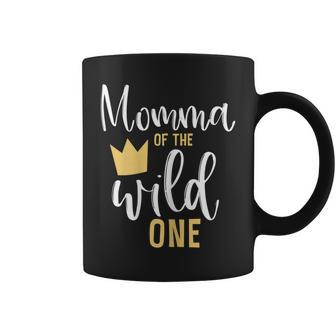 Womens Momma Of The Wild One 1St Birthday First Thing Matching Coffee Mug - Seseable